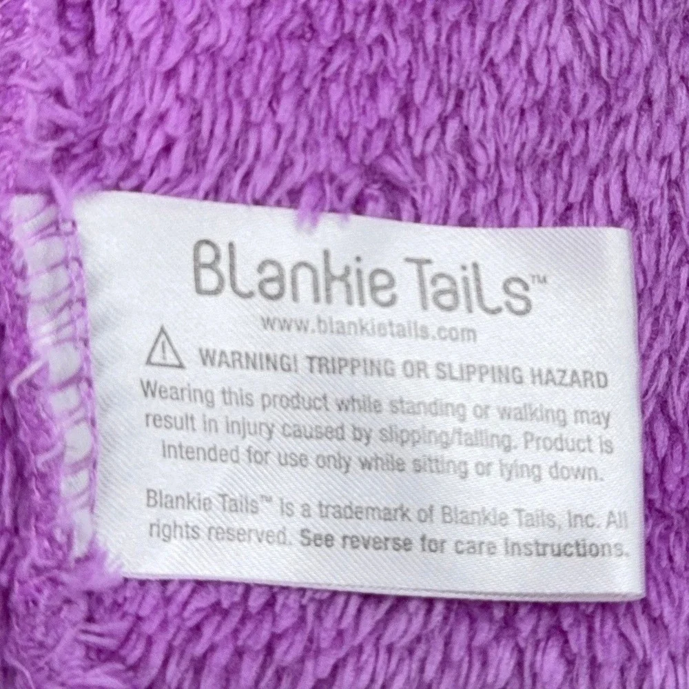 Blankie Tails Mermaid Tail Blanket Kids One Size Polyester Purple Green Harper